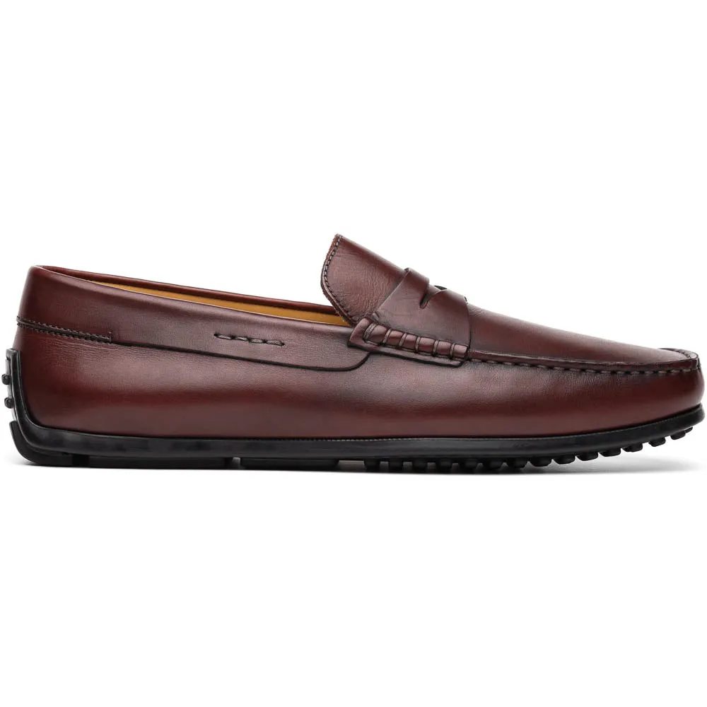 35-100-BRG MONZA Italian Calfskin Driver, Burgundy