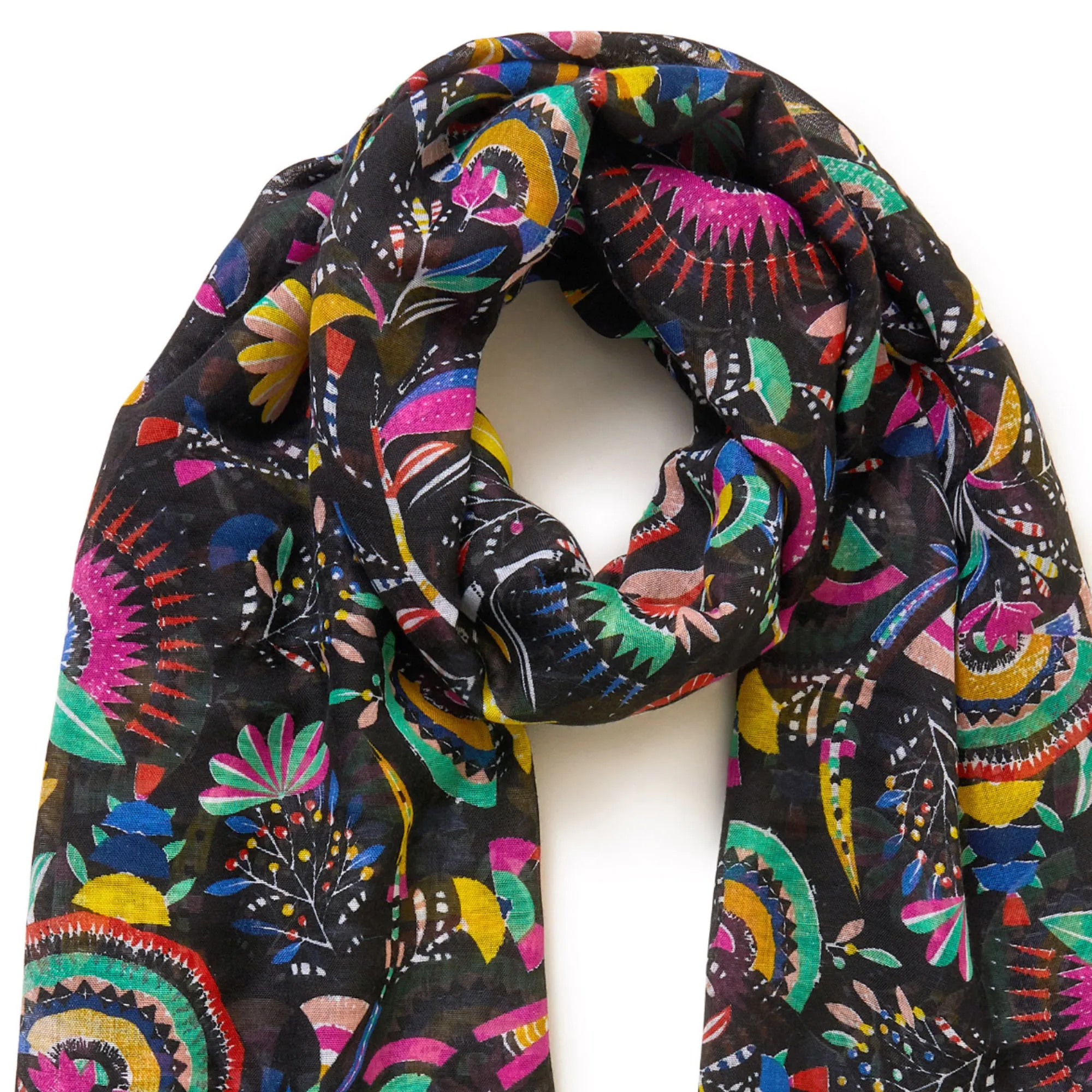 Accessorize London Women's Multi Damask Print Scarf