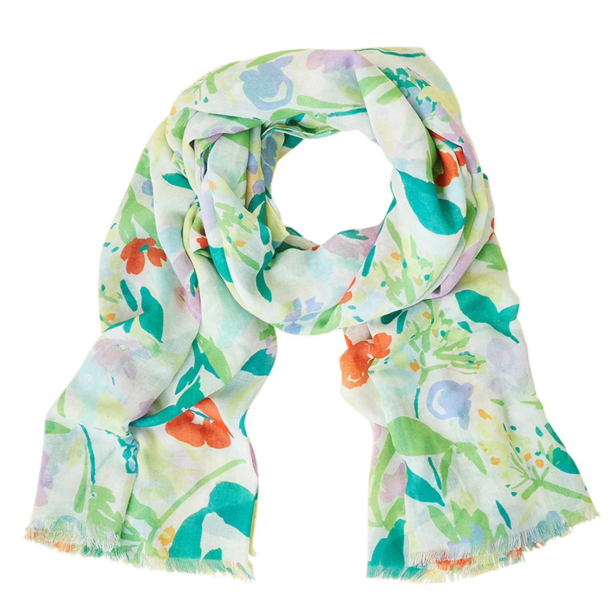 Accessorize London Women's Multi Spring Spark Floral Scarf