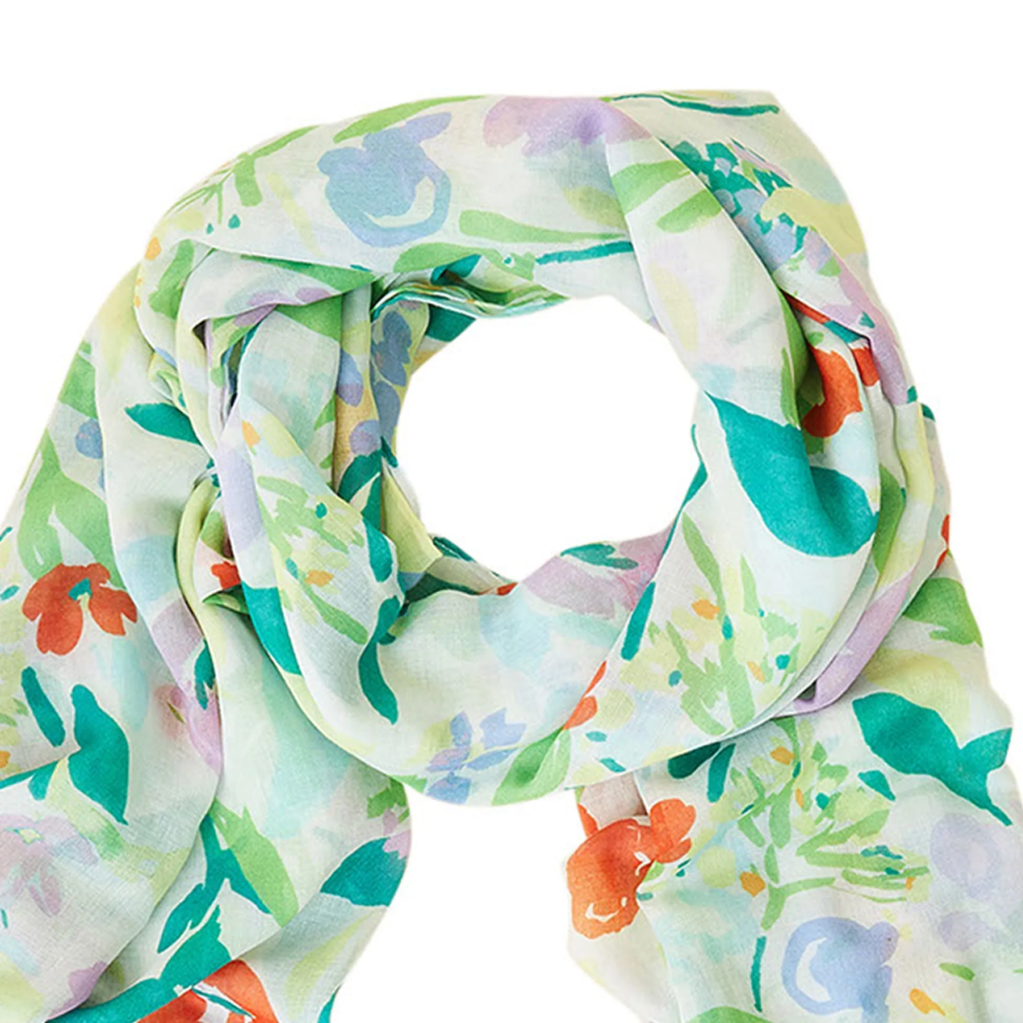 Accessorize London Women's Multi Spring Spark Floral Scarf