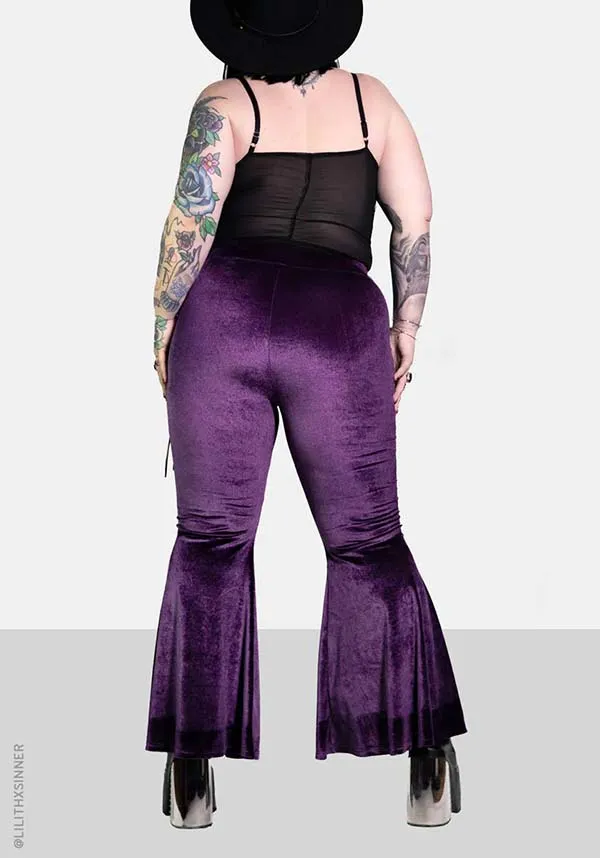 Amethyst Alice Lace up | FLARE PANTS