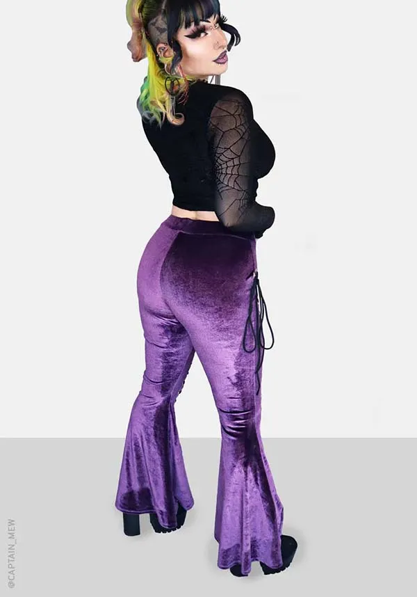 Amethyst Alice Lace up | FLARE PANTS