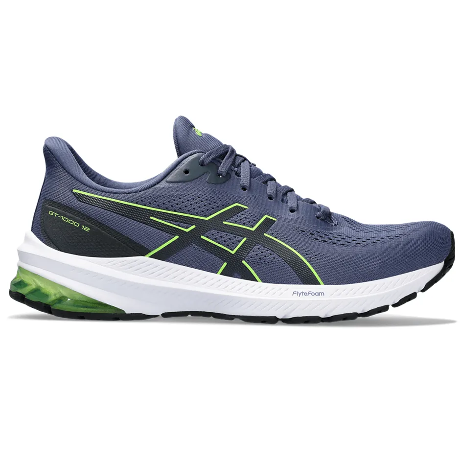 Asics GT-1000v12 Men's Running Shoes SS24 Thunder Blue / Electric Lime