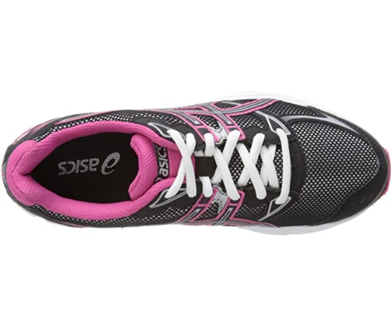 Asics Patriot 6 T3G5N 9990 onyx-black-neon pink women's running shoe