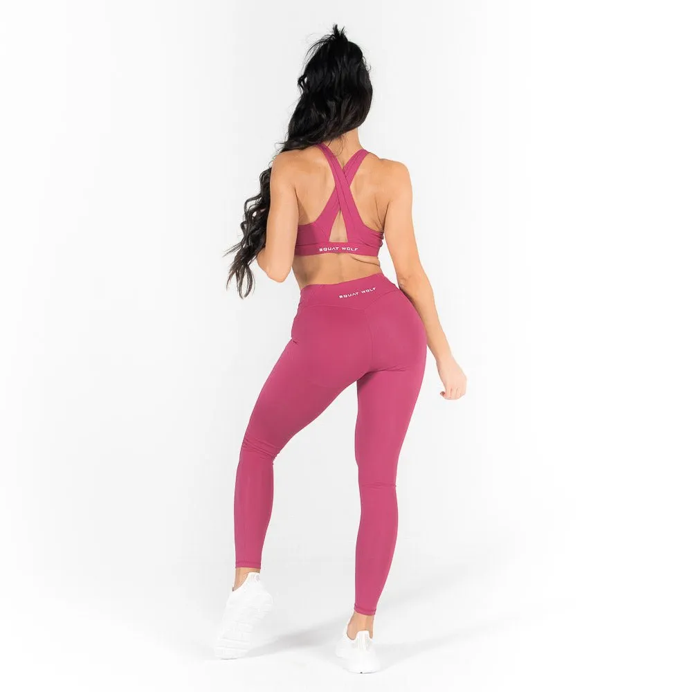 Athena Leggings - Deep Fuchsia