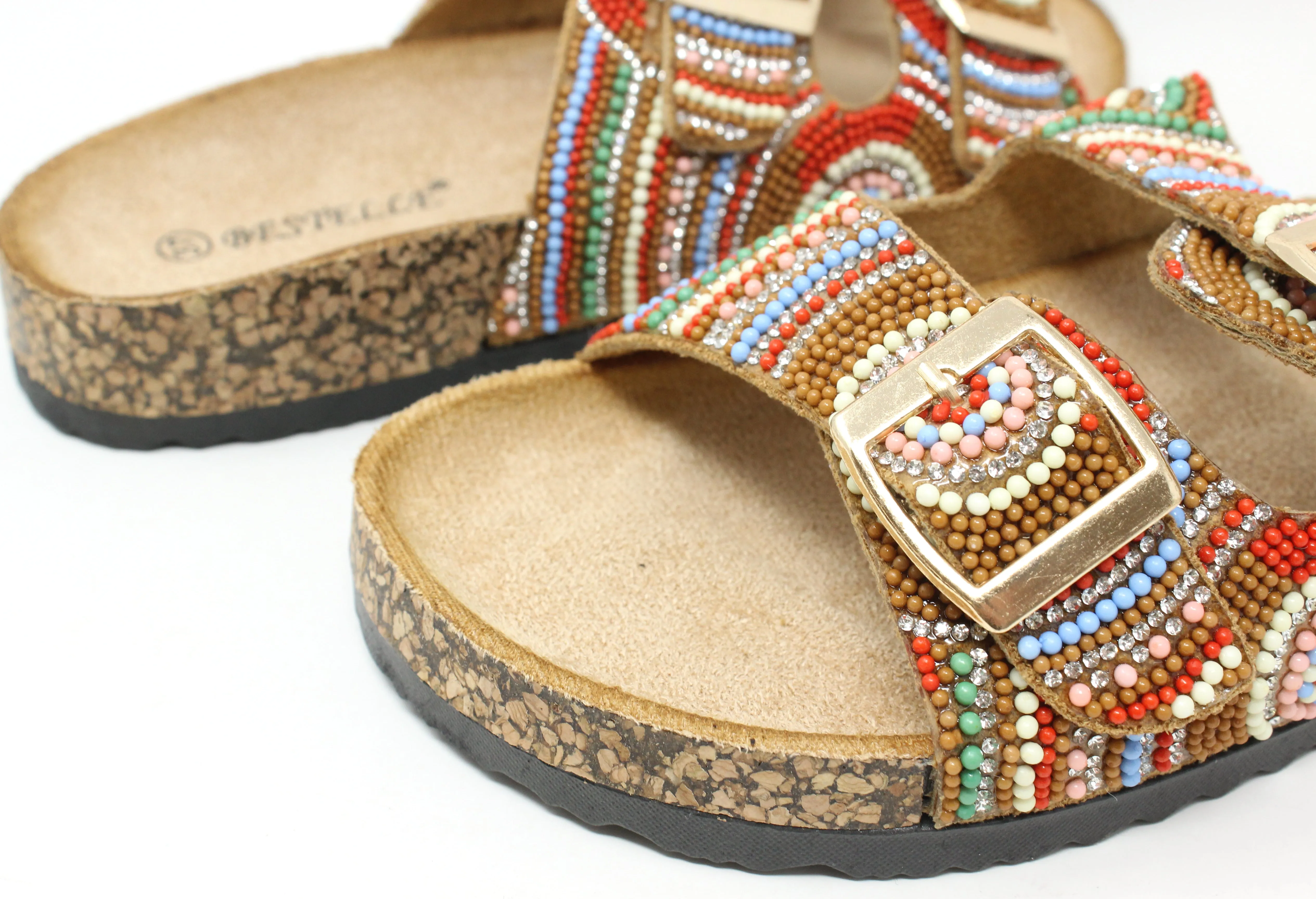 Beaded Slip On Sandal