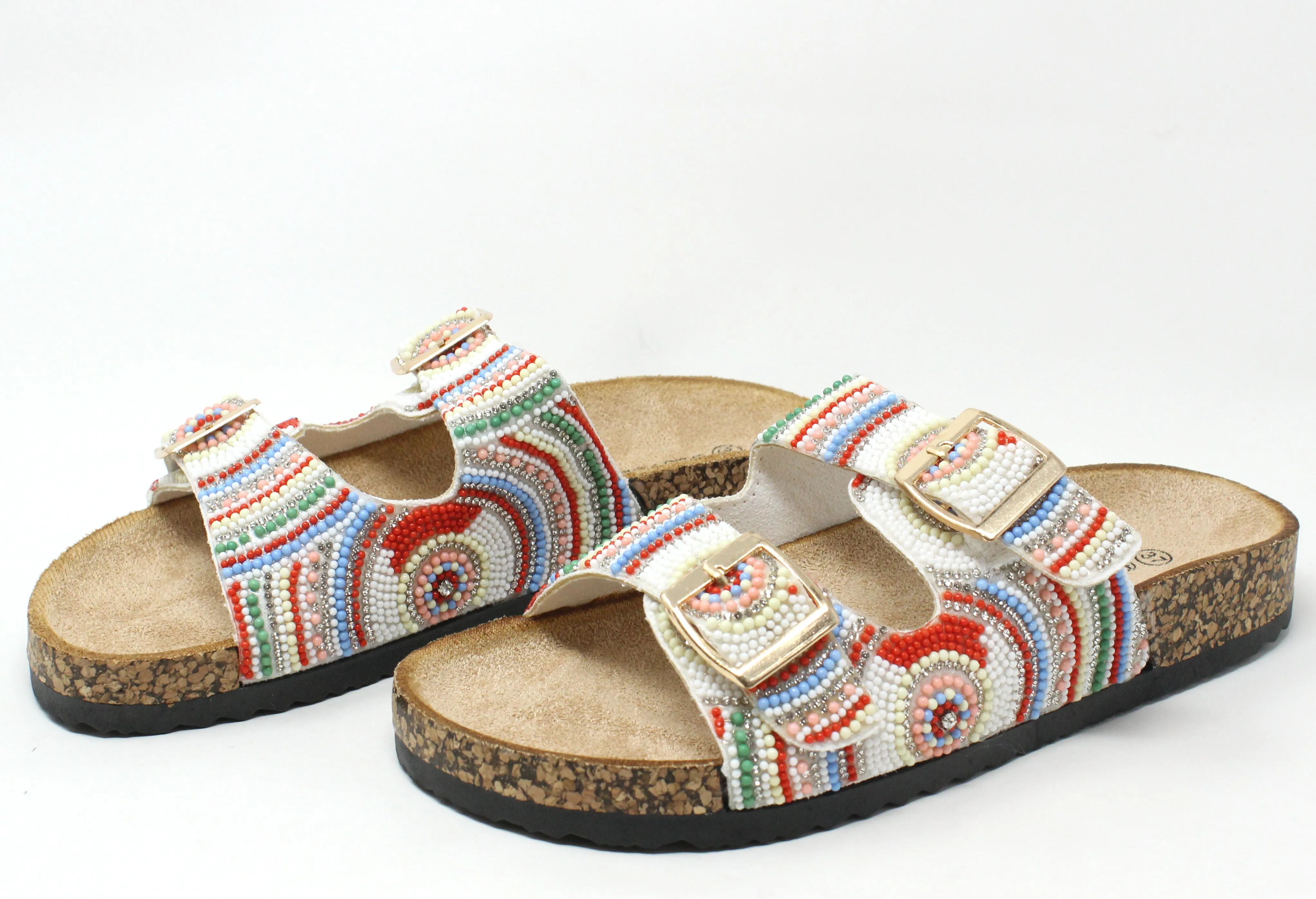 Beaded Slip On Sandal