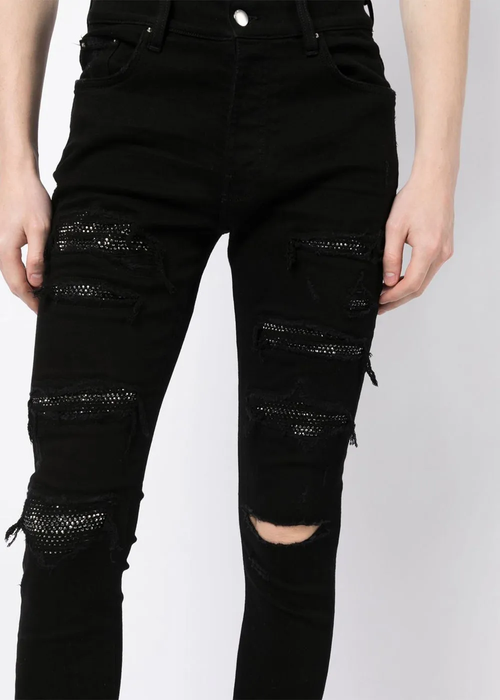 Black Crystal Thrasher Jeans