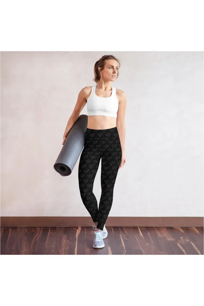 Caffeine Molecule Yoga Leggings