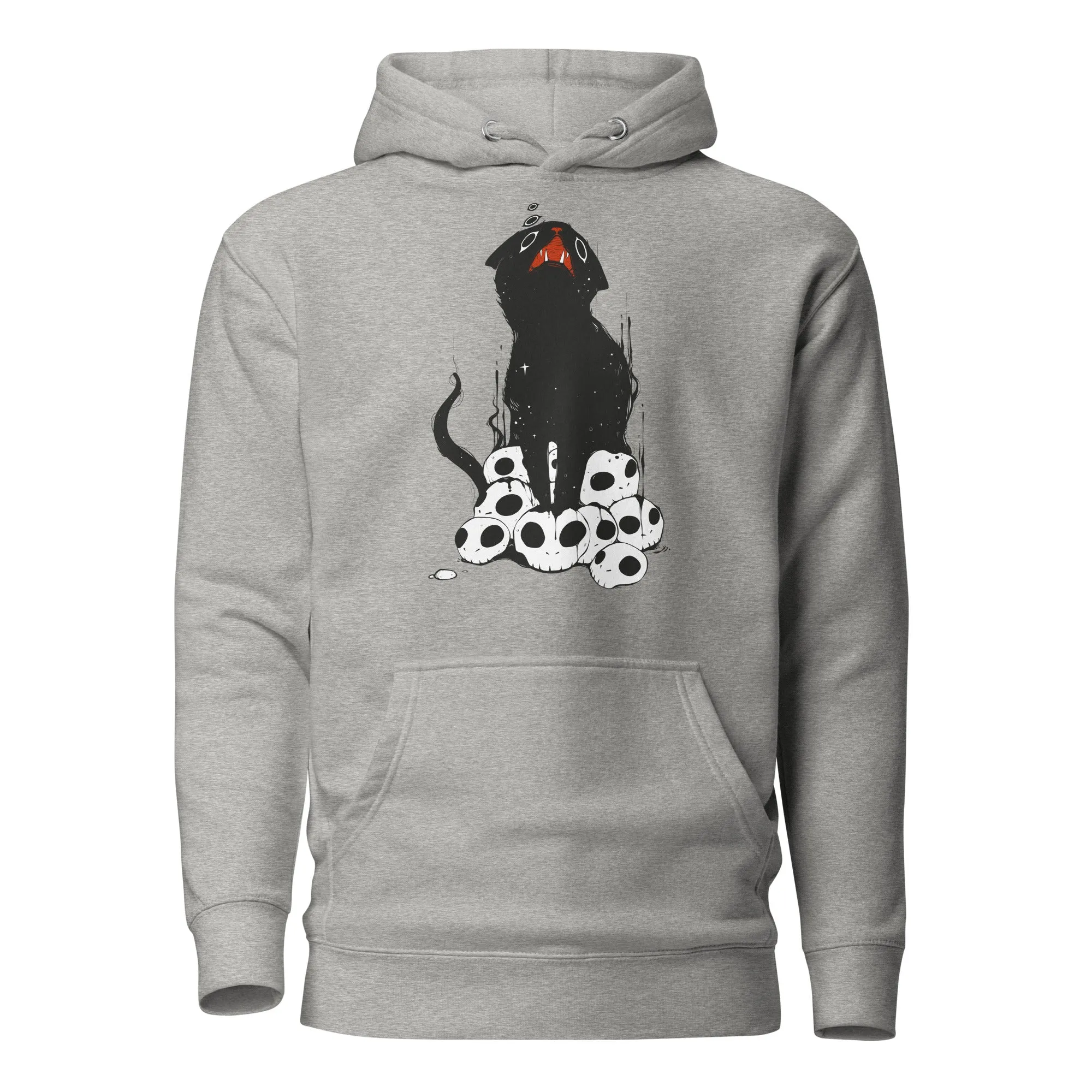 Cat And Skulls 2, Unisex Hoodie