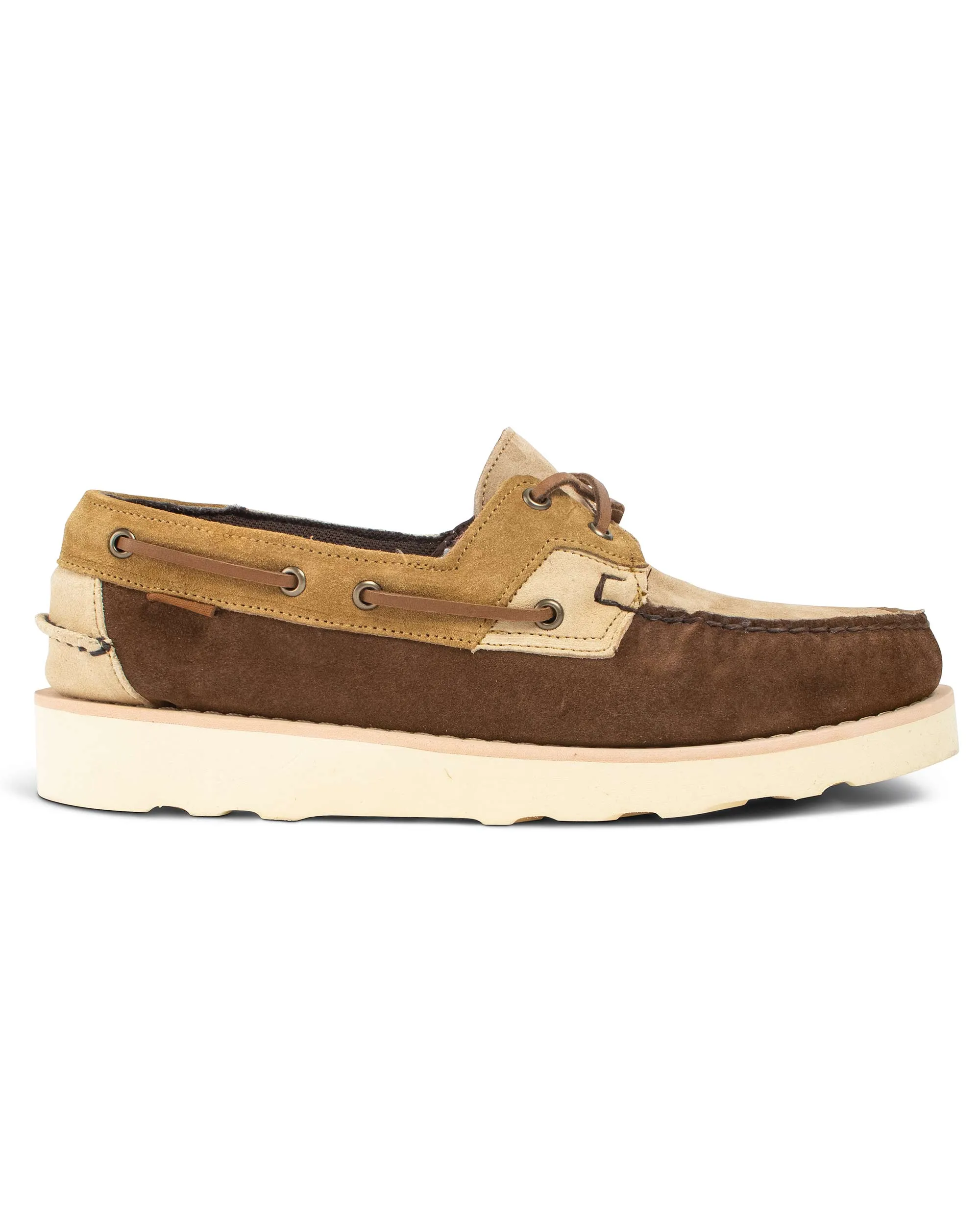 Engineered Garments x Sebago Rossisland Mix Jib Desert Tones