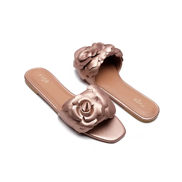 Faux Flower Slip On Sandal MY 222