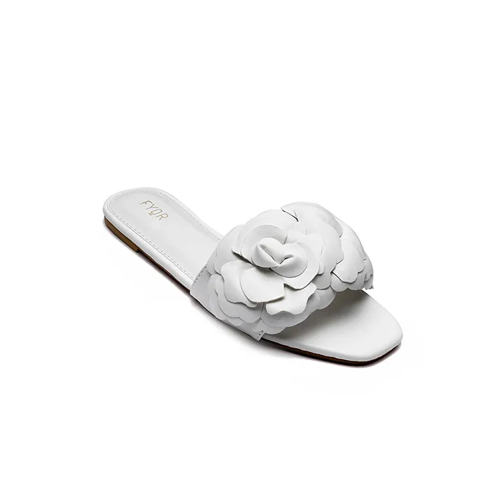 Faux Flower Slip On Sandal MY 222