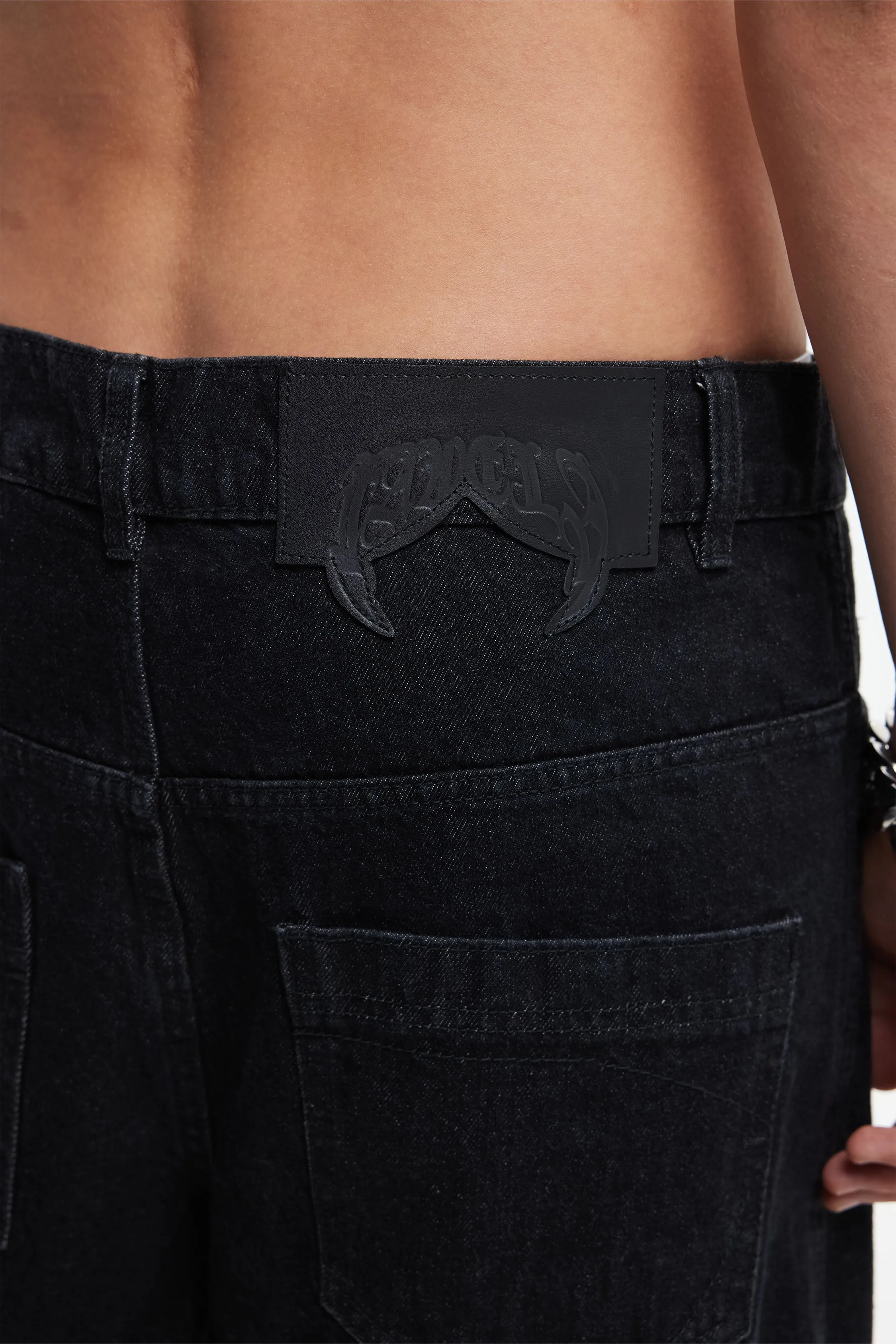 FAVELA FAVELA EMBROIDERY BLACK DENIM