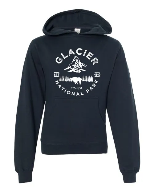 Glacier National Park Youth Hoodie Sweatshirt