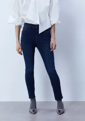 High-waist skinny jeans