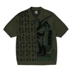 HUF HUF X GUNDAM DESTROY GUNDAM ZIP SWEATER-GREEN