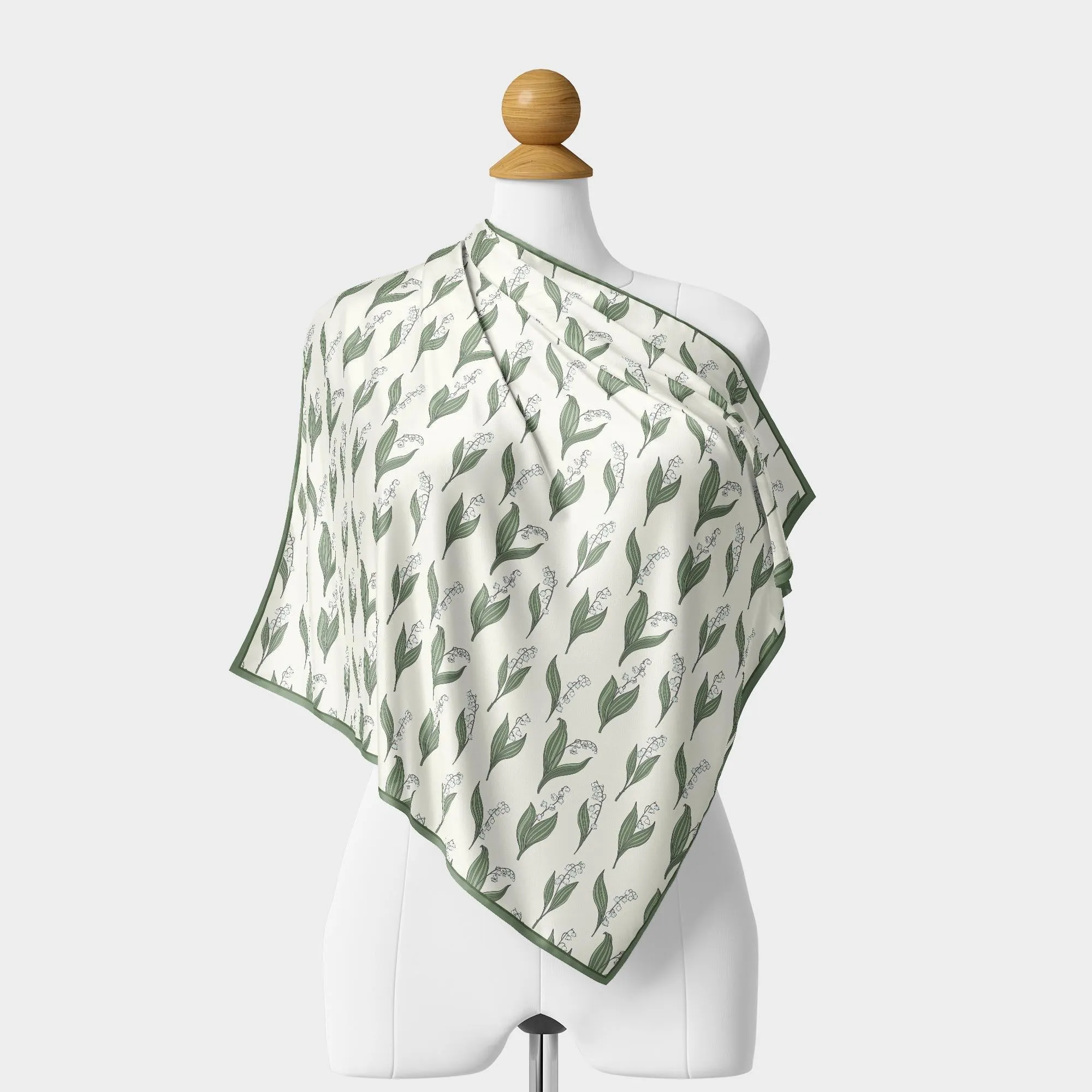 Lily Of The Valley Square Scarf