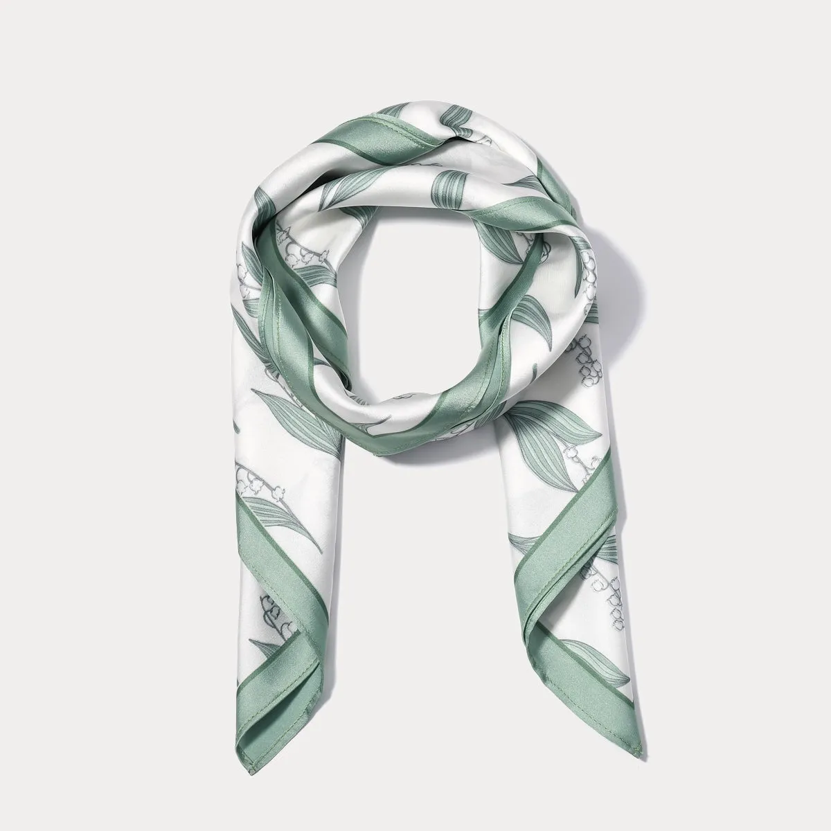 Lily Of The Valley Square Scarf