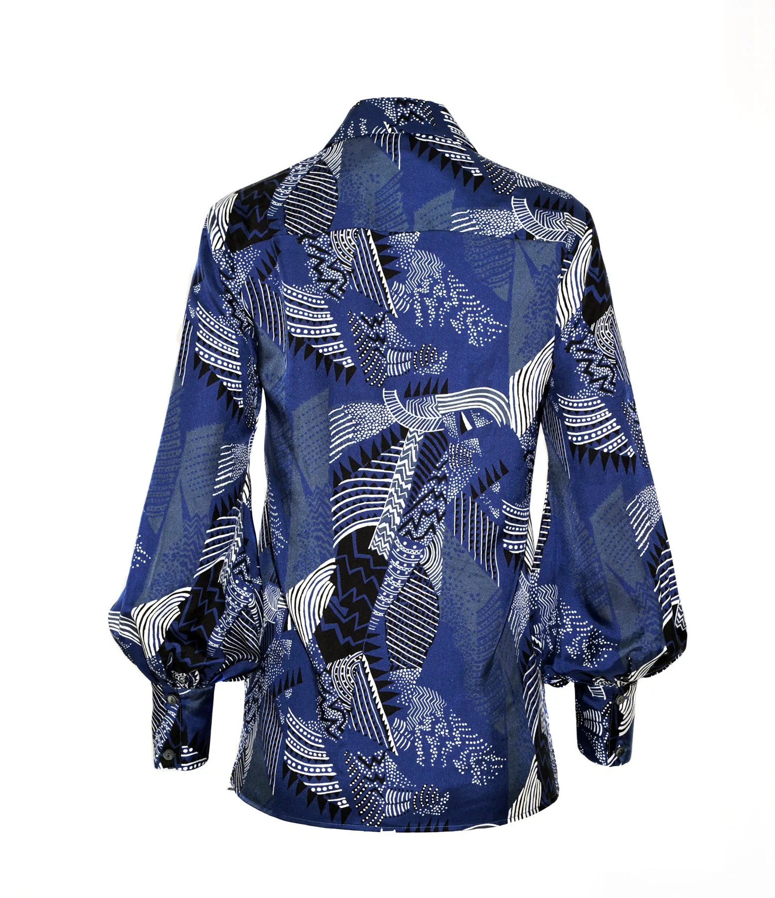 LINDA SHIRT PRINT BLACK IRIS