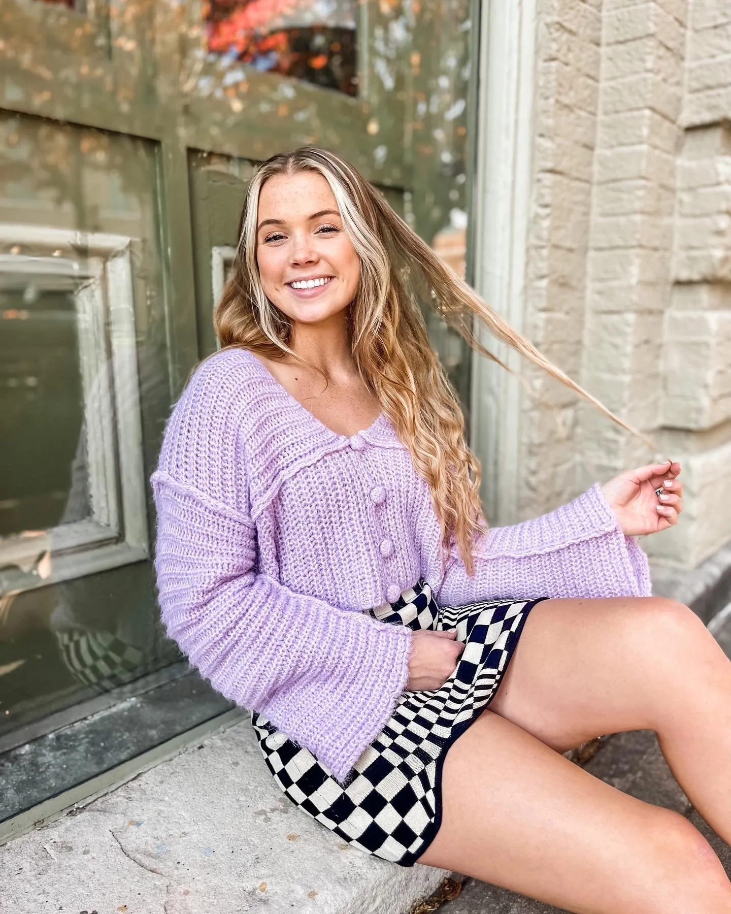 Lovely Lilac Cropped Cardigan