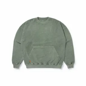 MADNESS MADNESS WASHED SWEATER-OLIVE