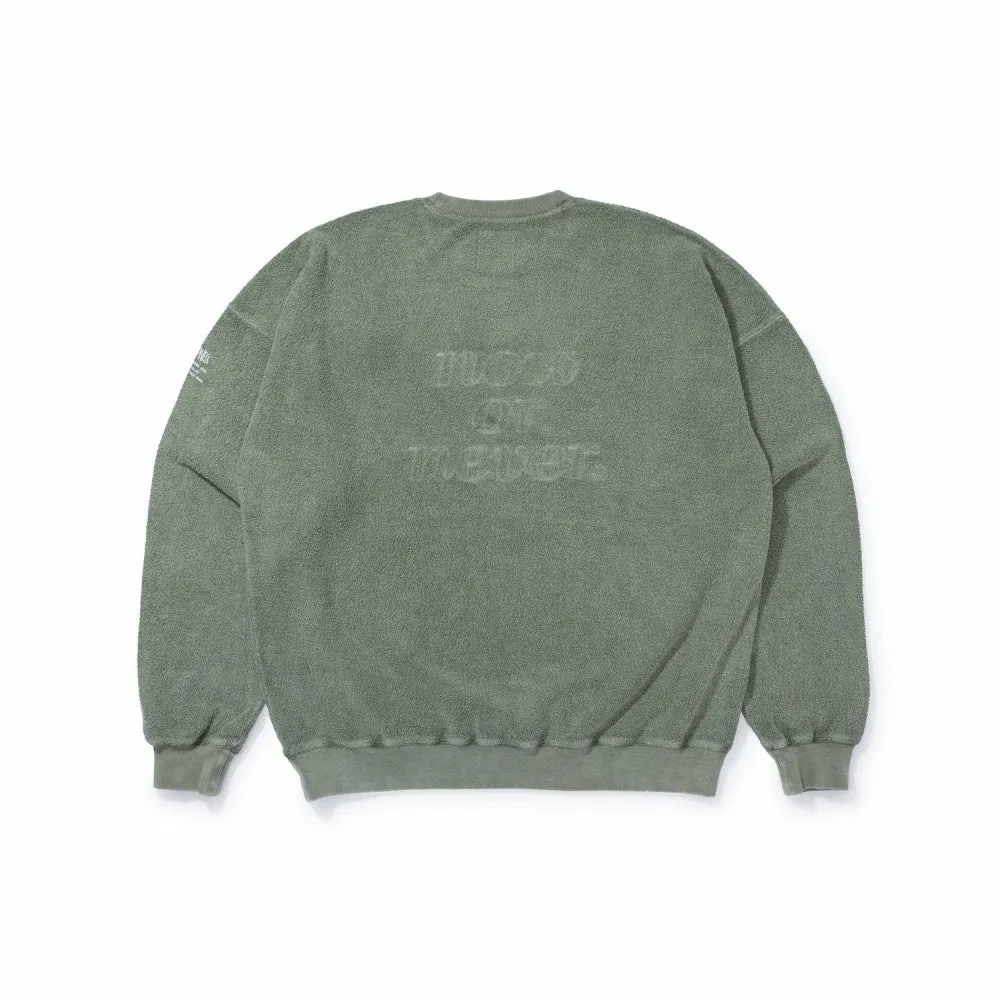 MADNESS MADNESS WASHED SWEATER-OLIVE