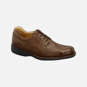 Men's Brown Bicycle Toe Shuler Shoe by Johnston & Murphy