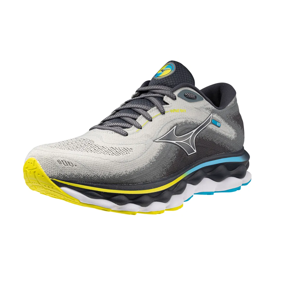 Mizuno men's running shoe Wave Sky 7 J1GC230201 pearl blue white 