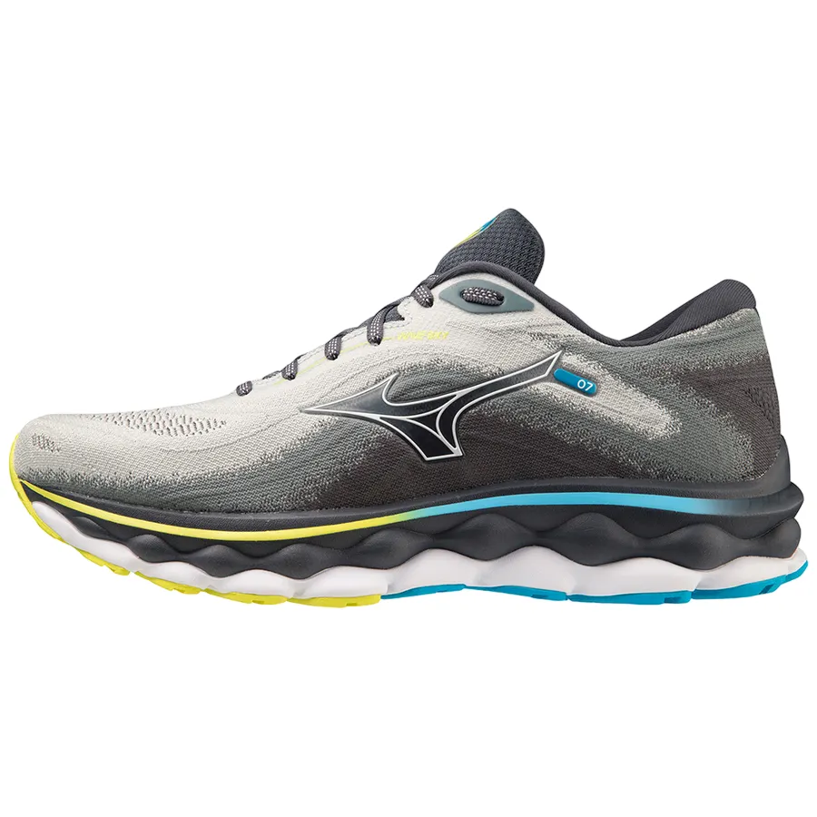 Mizuno men's running shoe Wave Sky 7 J1GC230201 pearl blue white 