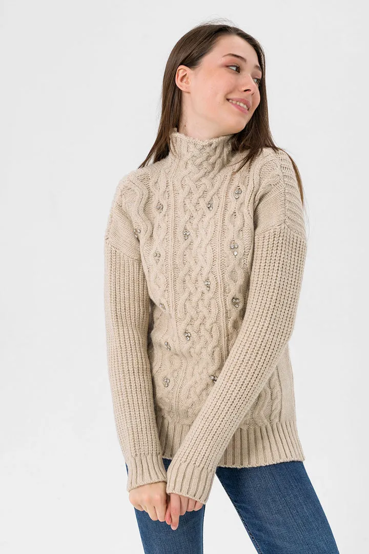 MOCK KNITTED SWEATER