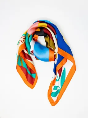 Mod Botanical Silk Scarf