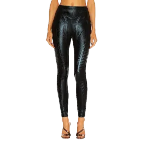 Mugler Embossed Stretch Leggings UK 12