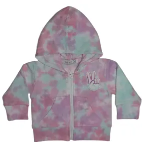 Peace Out Tie Dye Hoodie- Baby