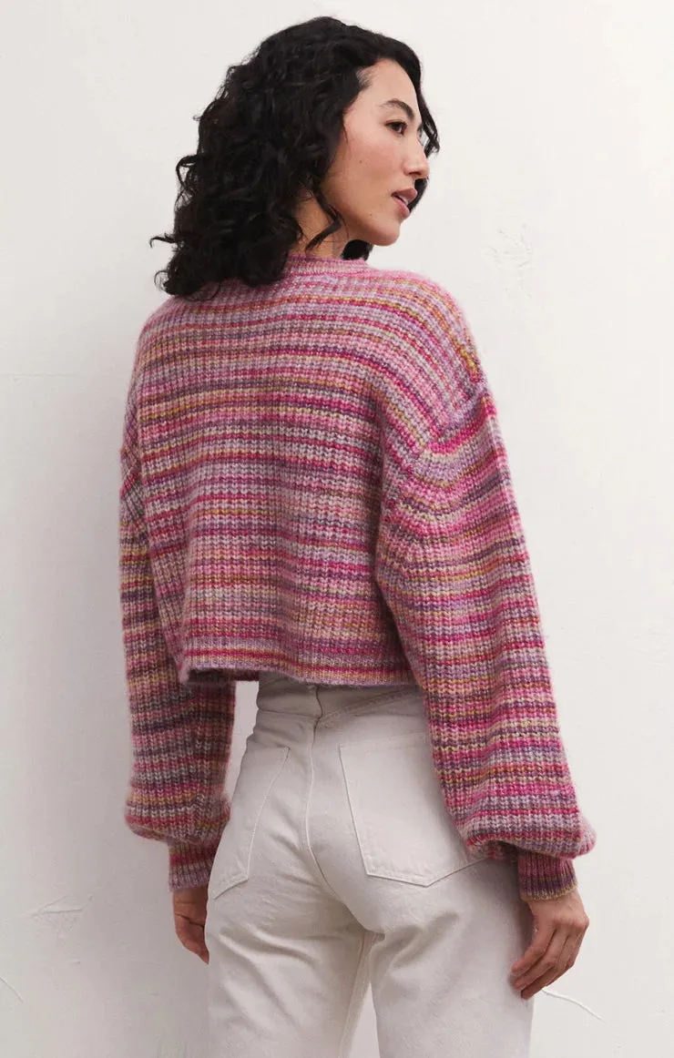 Prism Metallic Stripe Sweater