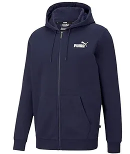 Puma Hoodie with full zip small logo ESS 586704 06 blue