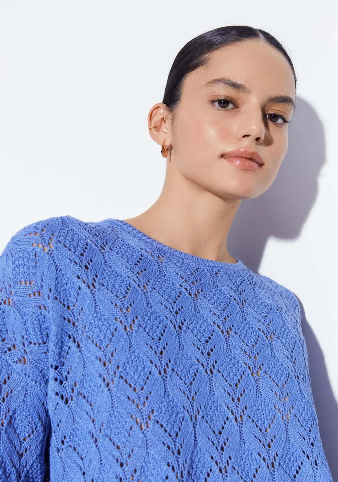 Round-neck sweater - Blue