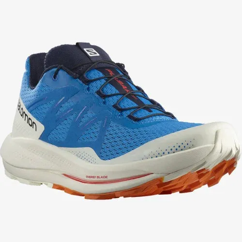 Salomon Pulsar Trail Shoe (Men's) Indigo Bunting/Vanilla Ice/Vibrant Orange