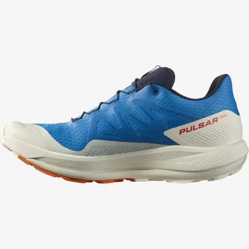 Salomon Pulsar Trail Shoe (Men's) Indigo Bunting/Vanilla Ice/Vibrant Orange