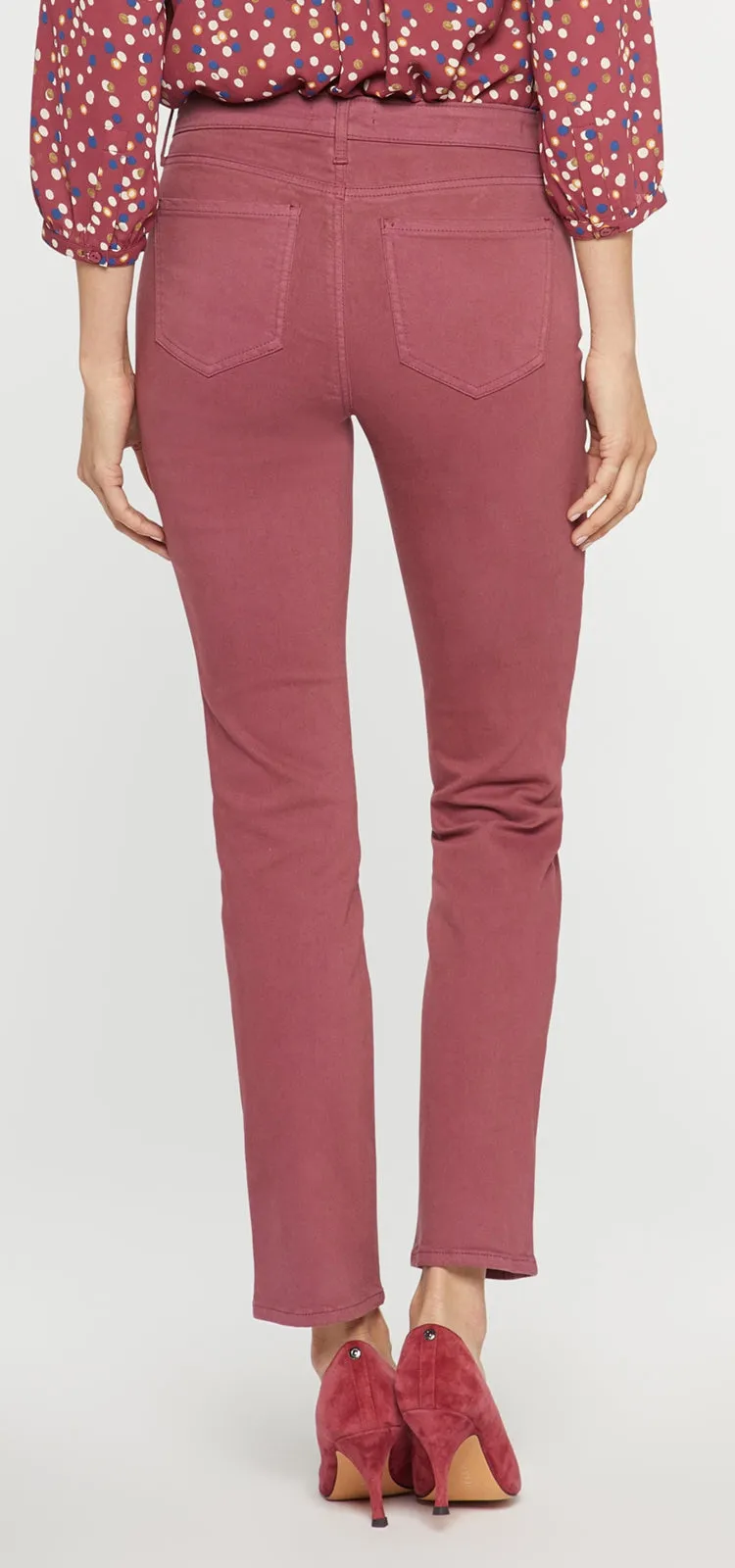 Sheri Slim Jeans Rood Premium Denim | Husk