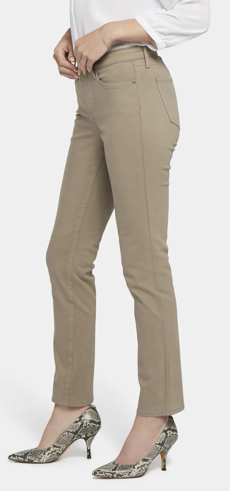 Sheri Slim Jeans Taupe Premium Denim | Saddlewood