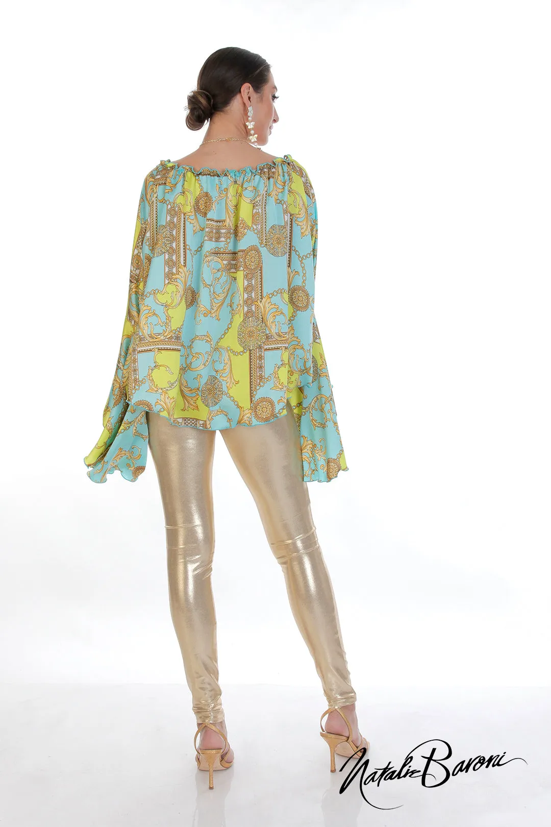 Silk Poetsleeve Top - Murano