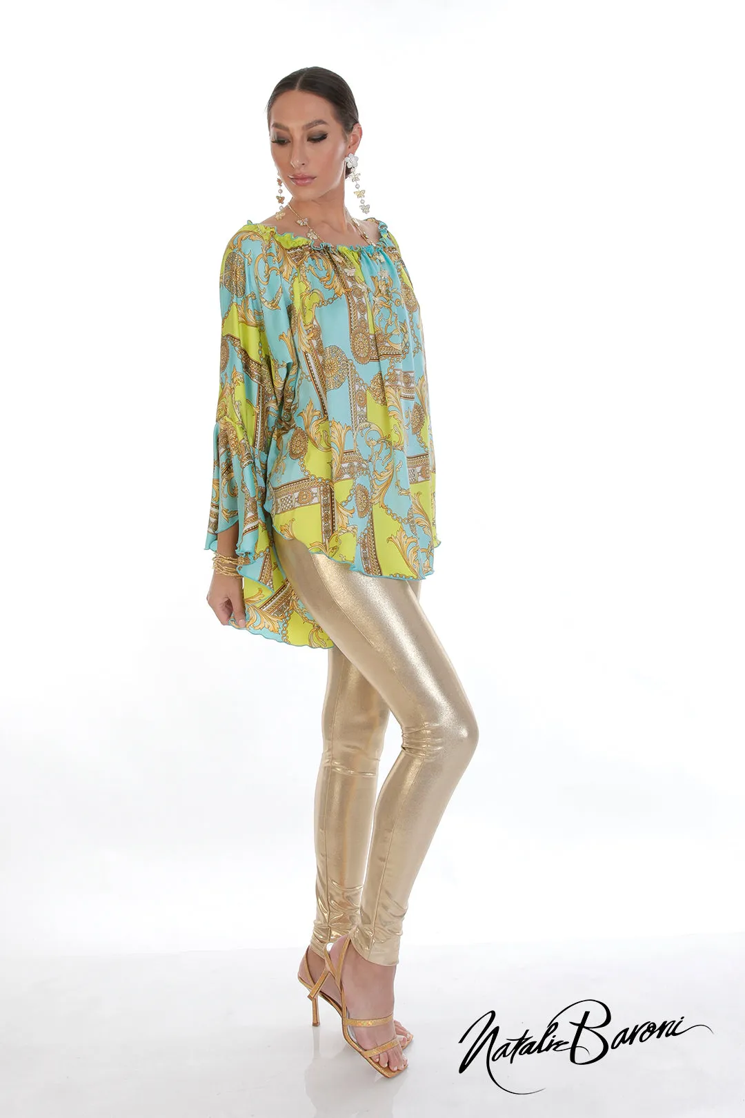 Silk Poetsleeve Top - Murano