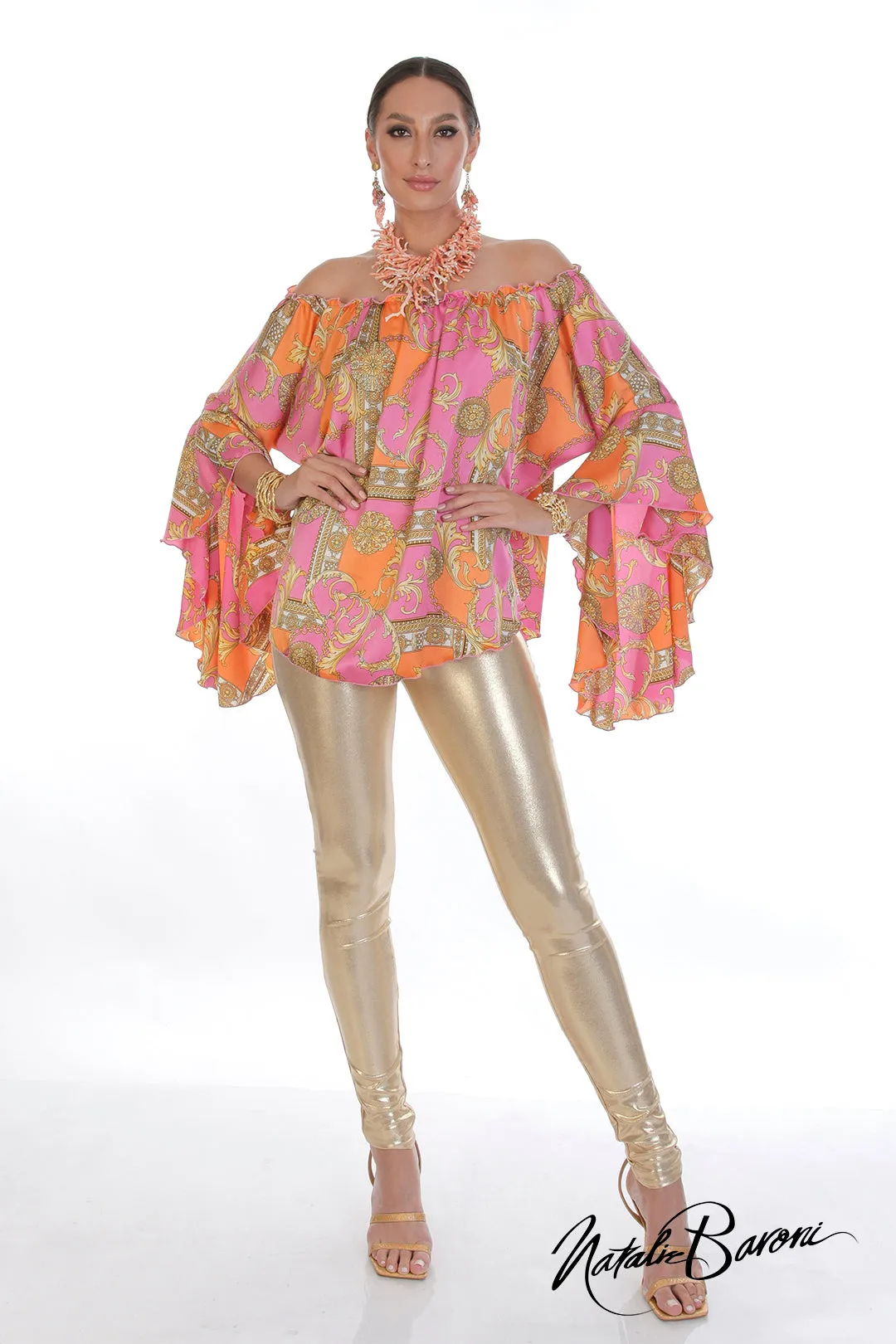 Silk Poetsleeve Top - Murano