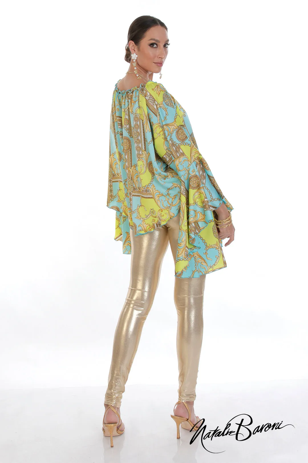 Silk Poetsleeve Top - Murano