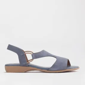 Slingback T-Bar Flat Sandal in Manager - 12104