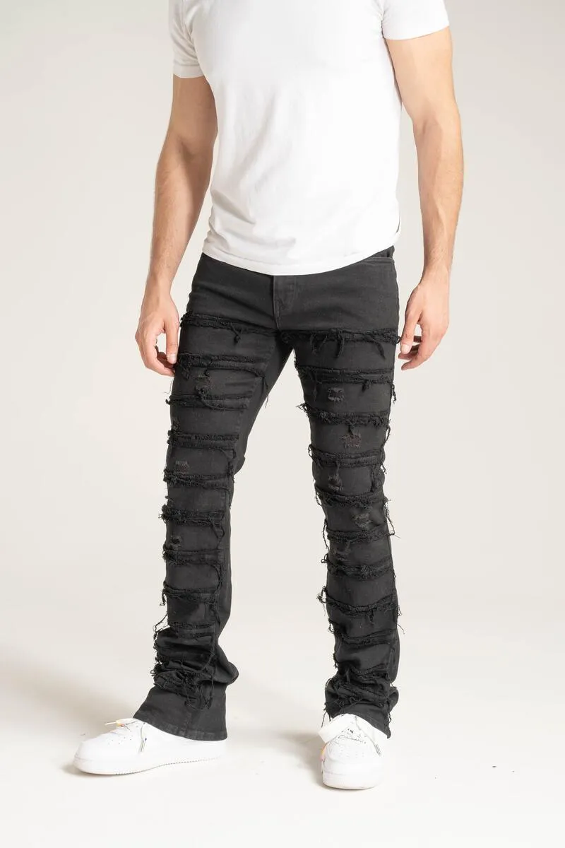 Spark Premium Stretch Stacked Jean (Jet Black)