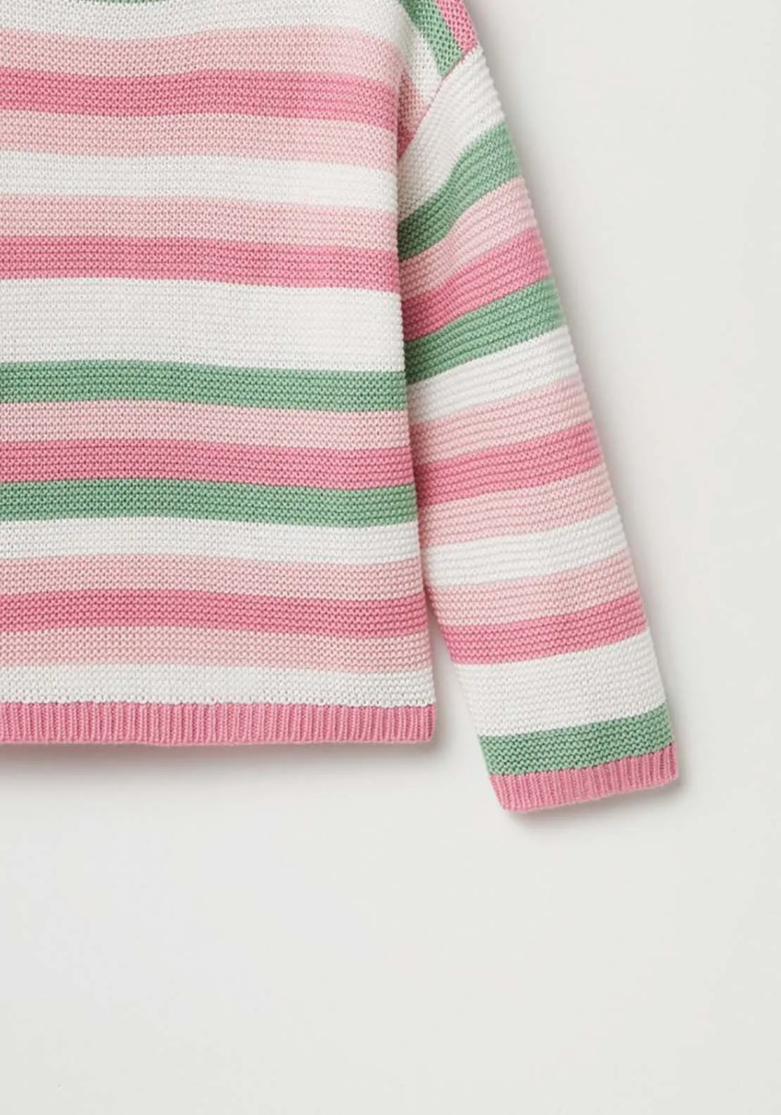 Stripe Knit Jumper - Pink