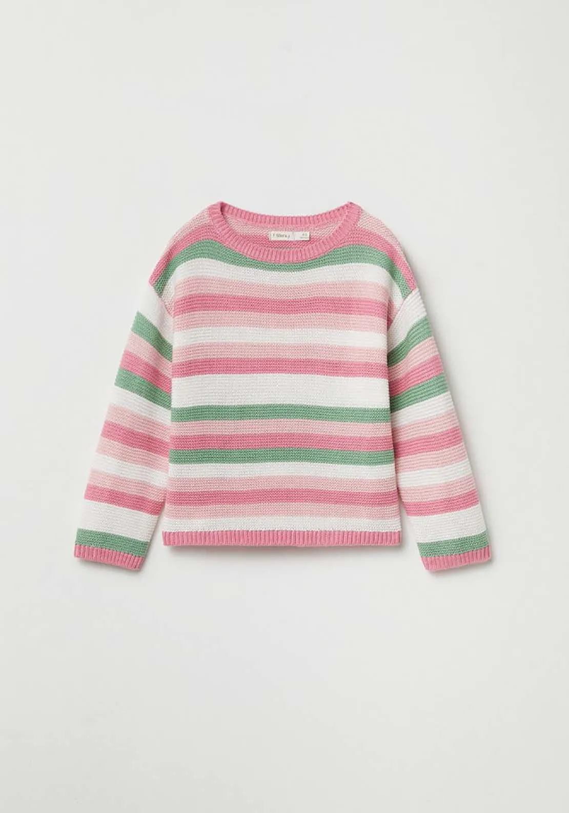 Stripe Knit Jumper - Pink