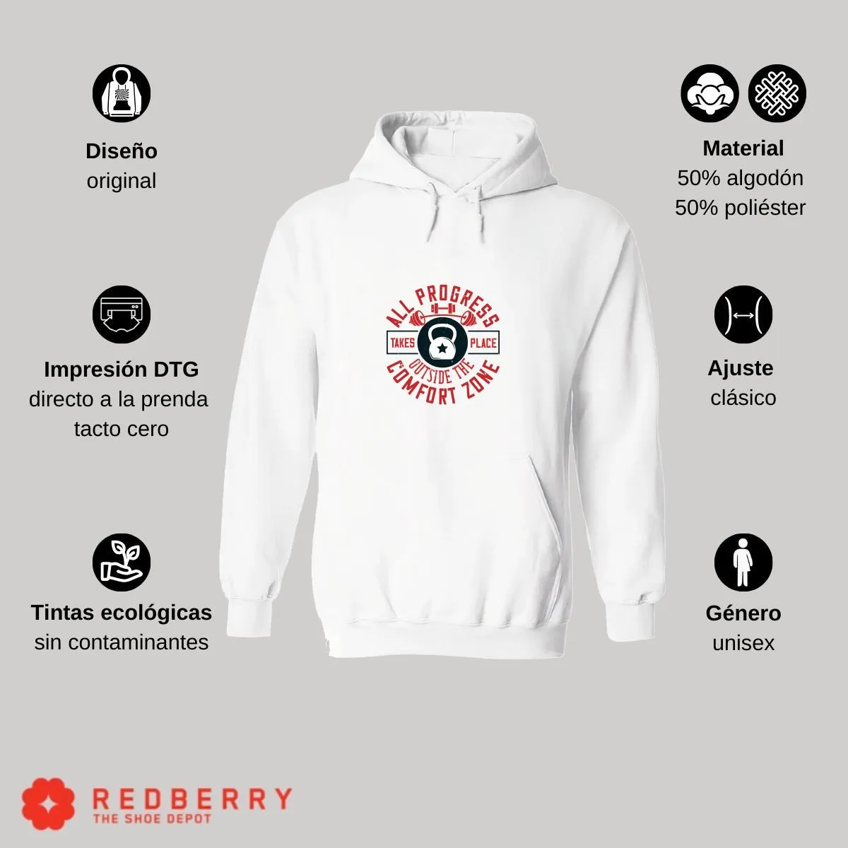 Sudadera Hombre  Hoodie Fitness Gym Ejercicio 003